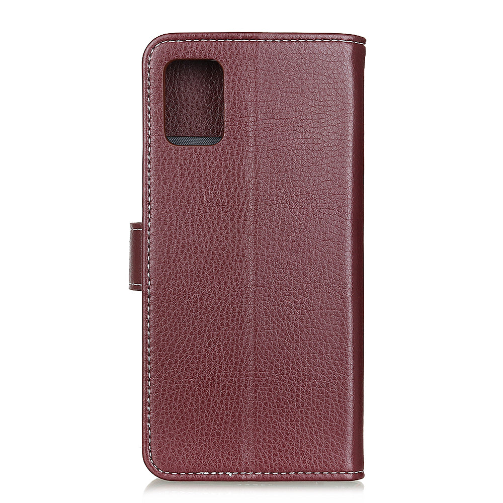 Litchi Surface PU Leather with Wallet Cover for Samsung Galaxy S20 FE/S20 Fan Edition/S20 FE 5G/S20 Fan Edition 5G/S20 Lite/S20 Lite - Brown