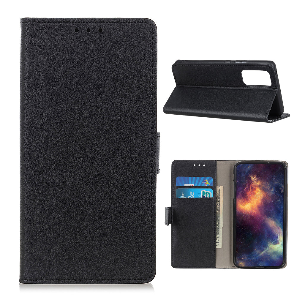 PU Leather Wallet Stand Cell Phone Shell for Samsung Galaxy S20 FE/S20 Fan Edition/S20 FE 5G/S20 Fan Edition 5G/S20 Lite/S20 Lite - Black