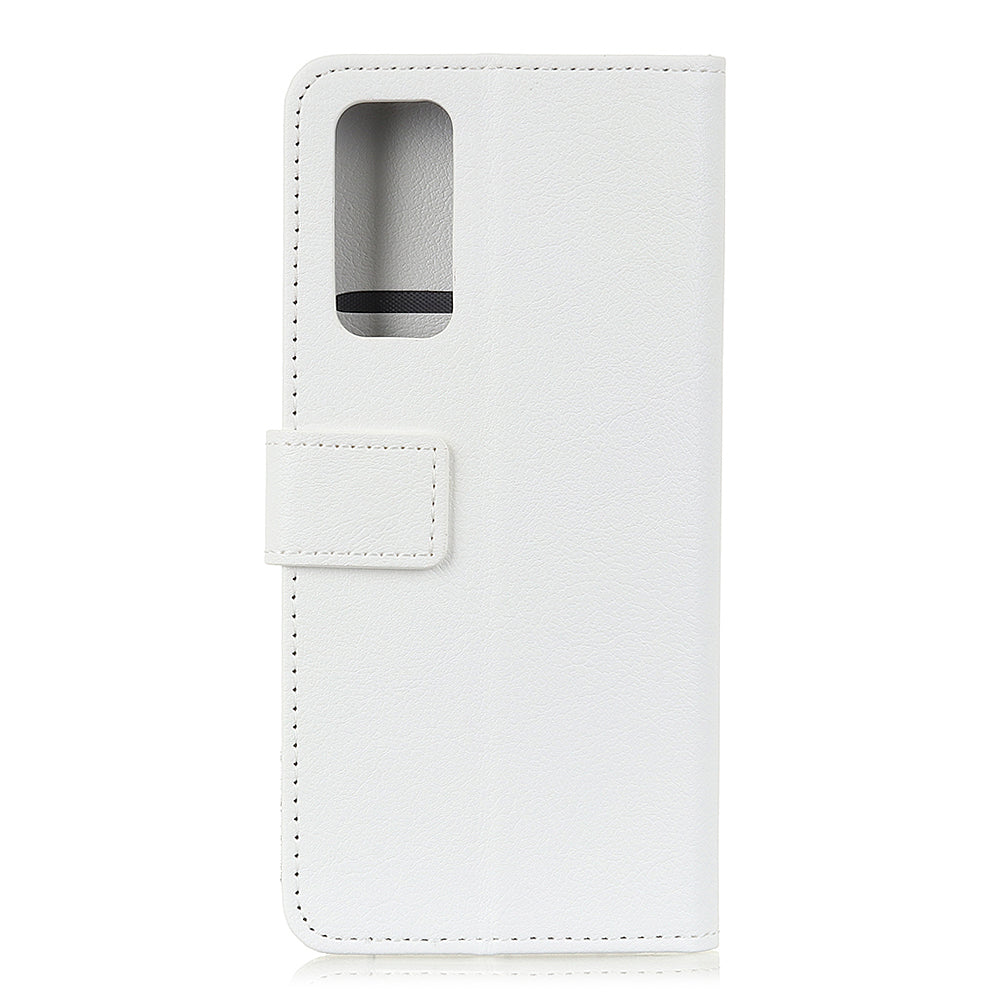 PU Leather Wallet Stand Cell Phone Shell for Samsung Galaxy S20 FE/S20 Fan Edition/S20 FE 5G/S20 Fan Edition 5G/S20 Lite/S20 Lite - White