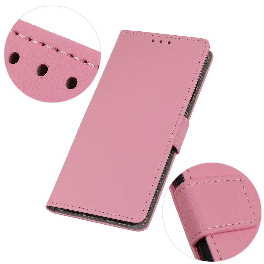 PU Leather Wallet Stand Cell Phone Shell for Samsung Galaxy S20 FE/S20 Fan Edition/S20 FE 5G/S20 Fan Edition 5G/S20 Lite/S20 Lite - Pink