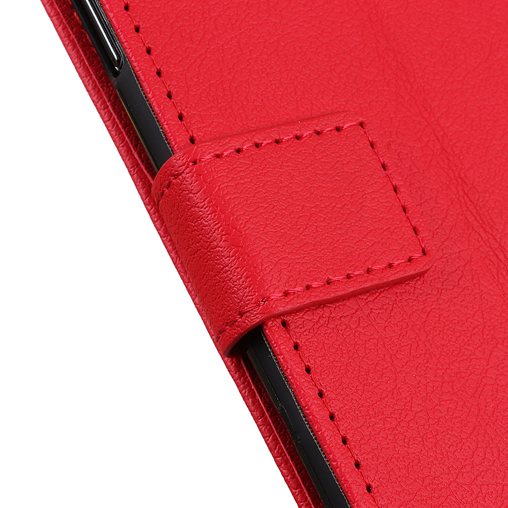 PU Leather Wallet Stand Cell Phone Shell for Samsung Galaxy S20 FE/S20 Fan Edition/S20 FE 5G/S20 Fan Edition 5G/S20 Lite/S20 Lite - Red