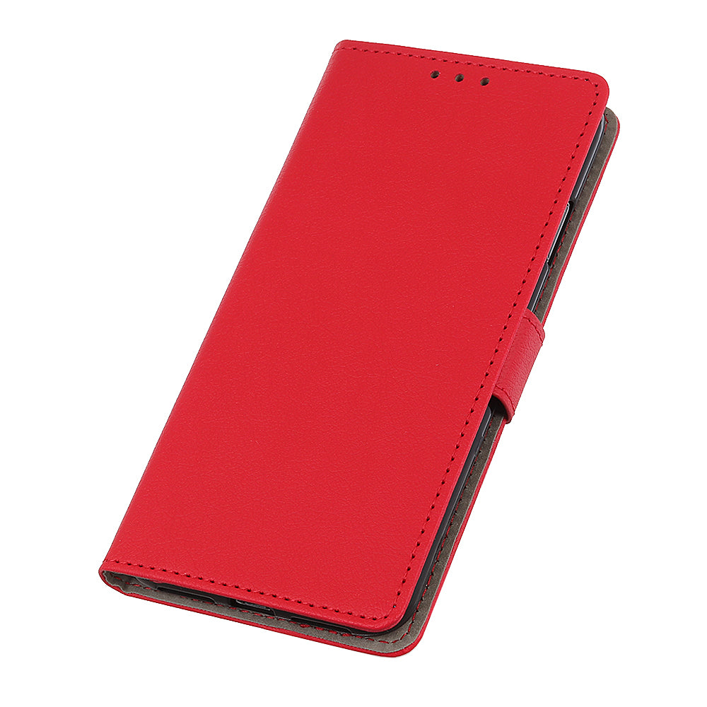 PU Leather Wallet Stand Cell Phone Shell for Samsung Galaxy S20 FE/S20 Fan Edition/S20 FE 5G/S20 Fan Edition 5G/S20 Lite/S20 Lite - Red