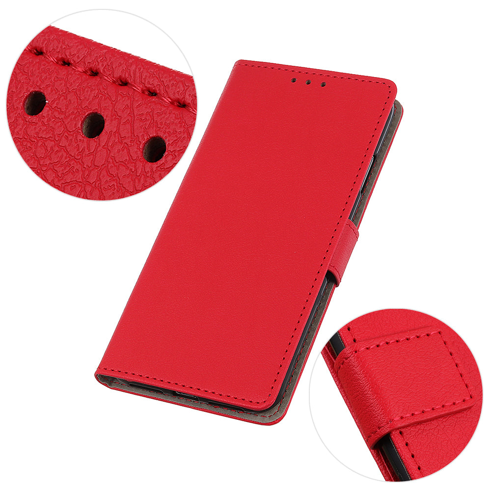 PU Leather Wallet Stand Cell Phone Shell for Samsung Galaxy S20 FE/S20 Fan Edition/S20 FE 5G/S20 Fan Edition 5G/S20 Lite/S20 Lite - Red