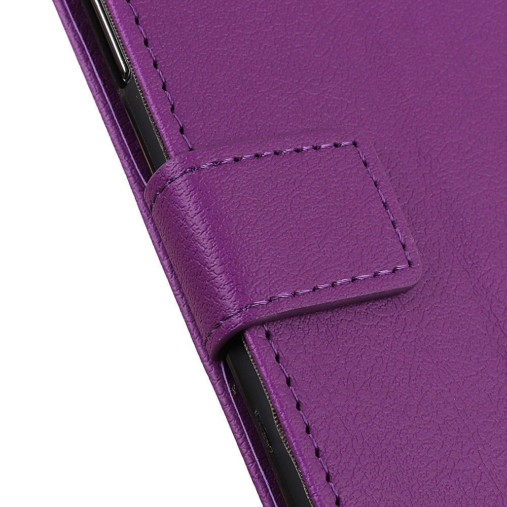 PU Leather Wallet Stand Cell Phone Shell for Samsung Galaxy S20 FE/S20 Fan Edition/S20 FE 5G/S20 Fan Edition 5G/S20 Lite/S20 Lite - Purple