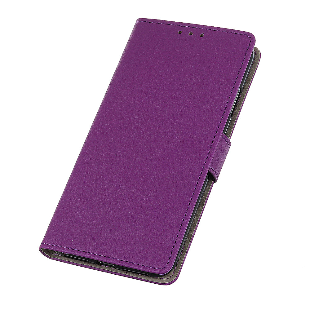 PU Leather Wallet Stand Cell Phone Shell for Samsung Galaxy S20 FE/S20 Fan Edition/S20 FE 5G/S20 Fan Edition 5G/S20 Lite/S20 Lite - Purple