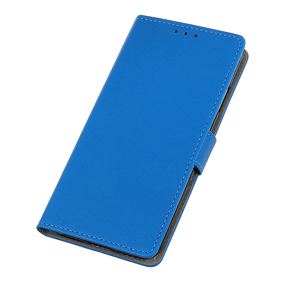 PU Leather Wallet Stand Cell Phone Shell for Samsung Galaxy S20 FE/S20 Fan Edition/S20 FE 5G/S20 Fan Edition 5G/S20 Lite/S20 Lite - Blue