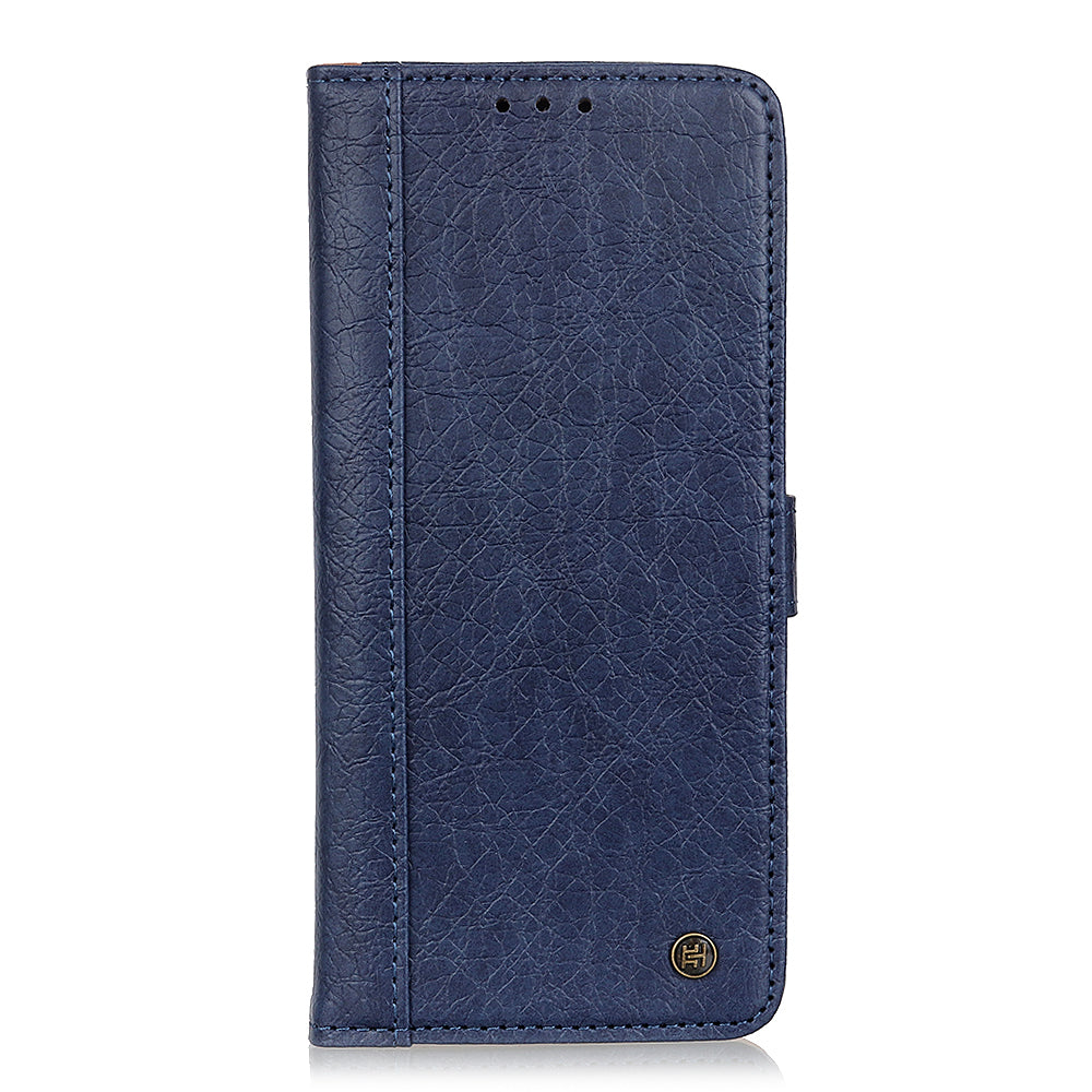 Rhino Skin with Wallet Stand PU Leather Shell for Samsung Galaxy S20 FE/S20 Fan Edition/S20 FE 5G/S20 Fan Edition 5G/S20 Lite/S20 Lite - Blue