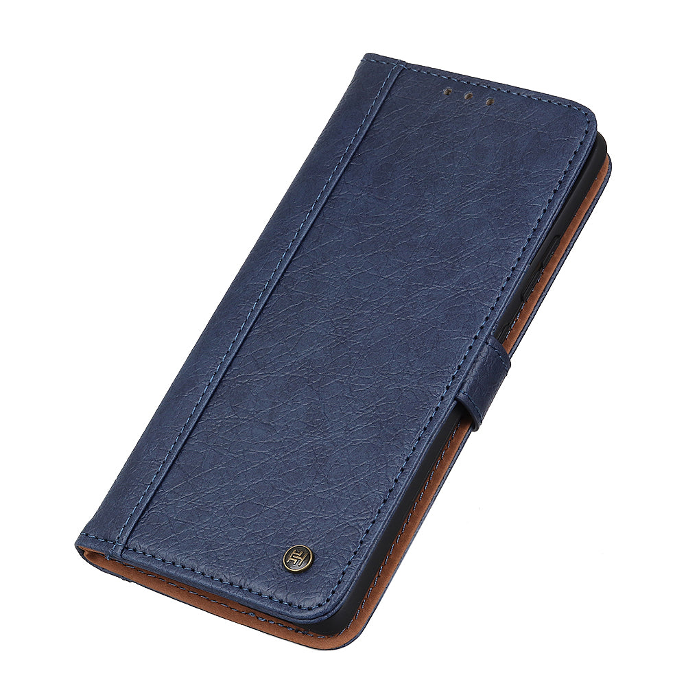 Rhino Skin with Wallet Stand PU Leather Shell for Samsung Galaxy S20 FE/S20 Fan Edition/S20 FE 5G/S20 Fan Edition 5G/S20 Lite/S20 Lite - Blue