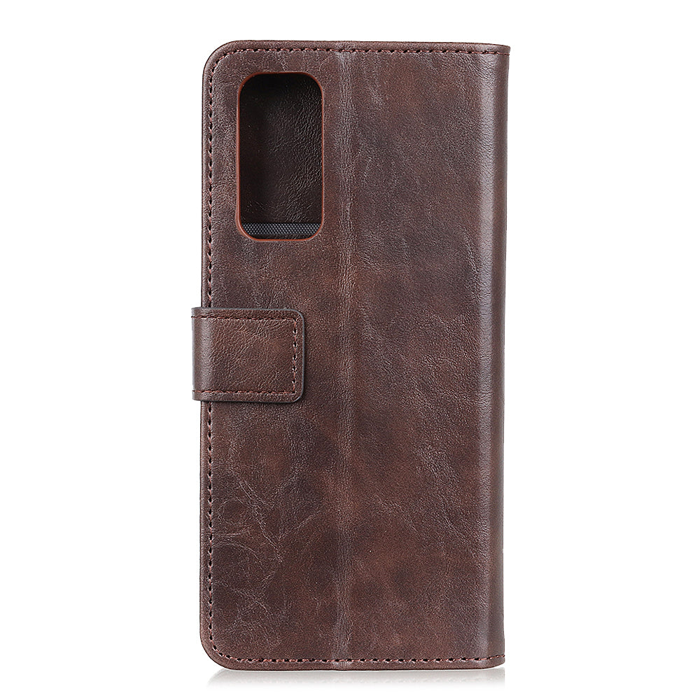 PU Leather with Wallet Cell Phone Case for Samsung Galaxy S20 FE/S20 Fan Edition/S20 FE 5G/S20 Fan Edition 5G/S20 Lite/S20 Lite - Coffee