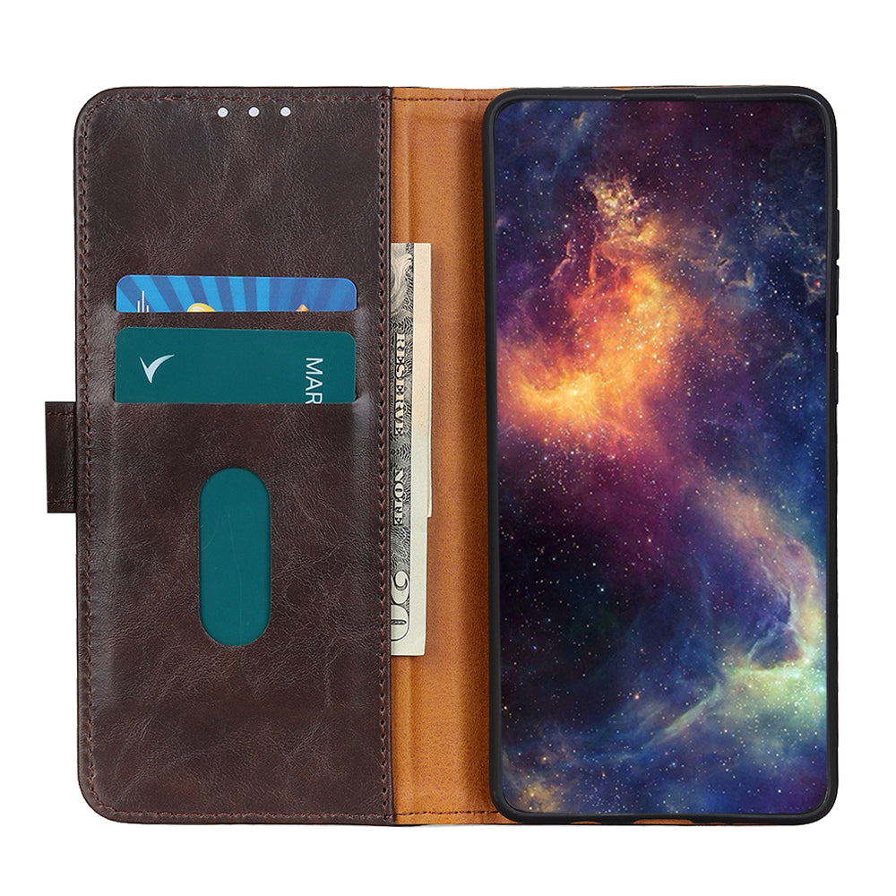 PU Leather with Wallet Cell Phone Case for Samsung Galaxy S20 FE/S20 Fan Edition/S20 FE 5G/S20 Fan Edition 5G/S20 Lite/S20 Lite - Coffee