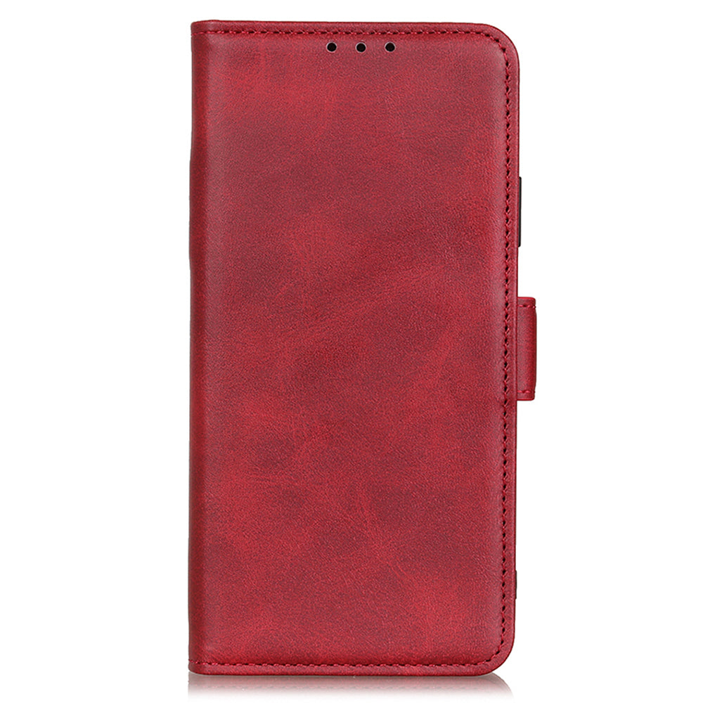 Anti-scratch Shockproof Magnetic Clasp Leather Phone Case Shell for Samsung Galaxy S20 FE 4G/5G/S20 Lite/S20 FE 2022 - Red