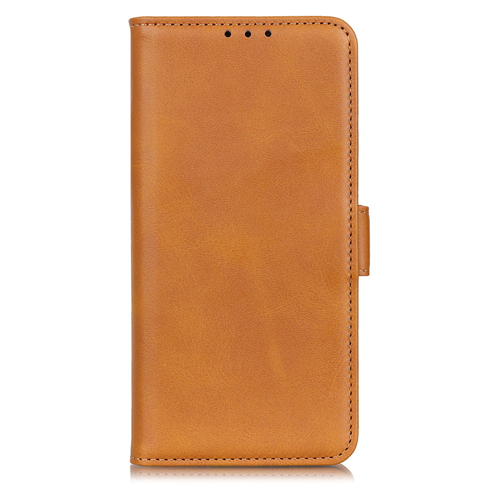 Anti-scratch Shockproof Magnetic Clasp Leather Phone Case Shell for Samsung Galaxy S20 FE 4G/5G/S20 Lite/S20 FE 2022 - Brown