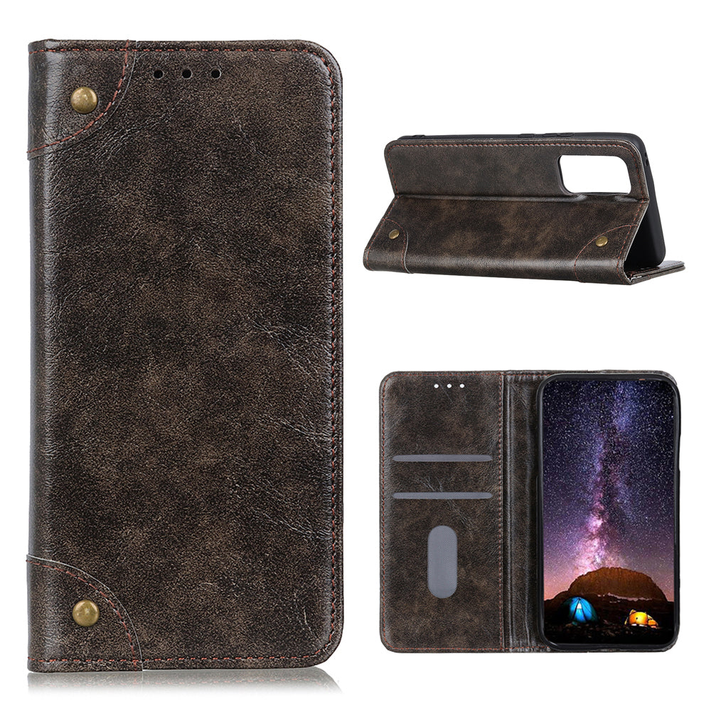 Auto-absorbed Leather Mobile Phone Cover for Samsung Galaxy S20 FE/S20 Fan Edition/S20 FE 5G/S20 Fan Edition 5G/S20 Lite/S20 Lite - Coffee