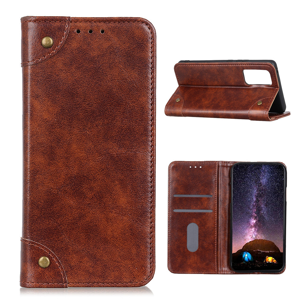 Auto-absorbed Leather Mobile Phone Cover for Samsung Galaxy S20 FE/S20 Fan Edition/S20 FE 5G/S20 Fan Edition 5G/S20 Lite/S20 Lite - Brown