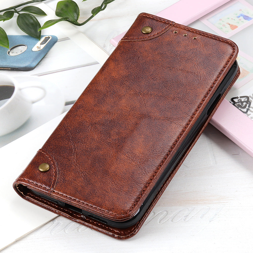 Auto-absorbed Leather Mobile Phone Cover for Samsung Galaxy S20 FE/S20 Fan Edition/S20 FE 5G/S20 Fan Edition 5G/S20 Lite/S20 Lite - Brown