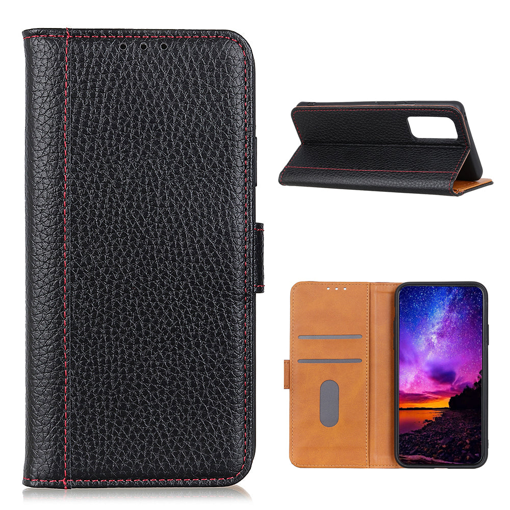 Litchi Texture Leather Wallet Case for Samsung Galaxy S20 FE/S20 Fan Edition/S20 FE 5G/S20 Fan Edition 5G/S20 Lite - Black