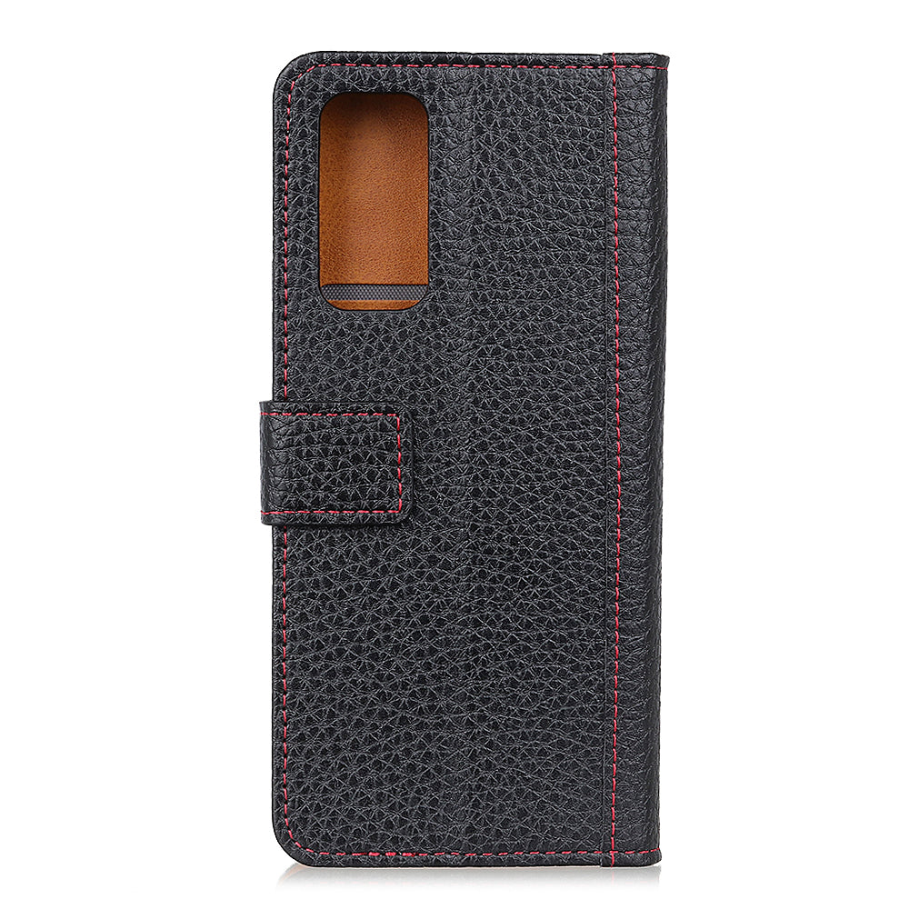 Litchi Texture Leather Wallet Case for Samsung Galaxy S20 FE/S20 Fan Edition/S20 FE 5G/S20 Fan Edition 5G/S20 Lite - Black