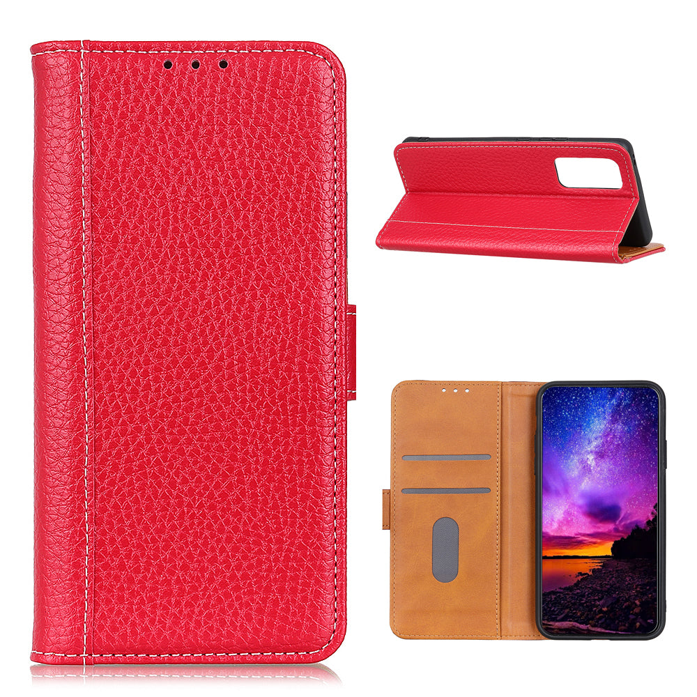 Litchi Texture Leather Wallet Stand Case for Samsung Galaxy S20 FE/S20 Fan Edition/S20 FE 5G/S20 Fan Edition 5G/S20 Lite - Red