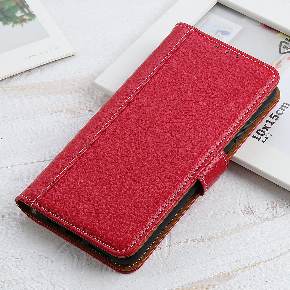 Litchi Texture Leather Wallet Stand Case for Samsung Galaxy S20 FE/S20 Fan Edition/S20 FE 5G/S20 Fan Edition 5G/S20 Lite - Red