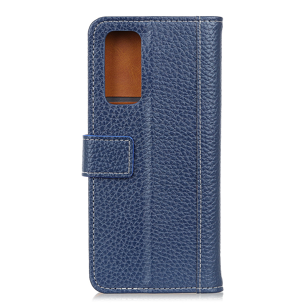 Litchi Texture Leather Wallet Stand Case for Samsung Galaxy S20 FE/S20 Fan Edition/S20 FE 5G/S20 Fan Edition 5G/S20 Lite - Blue