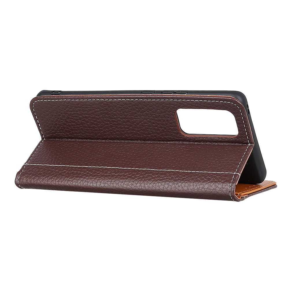 Litchi Texture Leather Wallet Stand Case for Samsung Galaxy S20 FE/S20 Fan Edition/S20 FE 5G/S20 Fan Edition 5G/S20 Lite - Brown