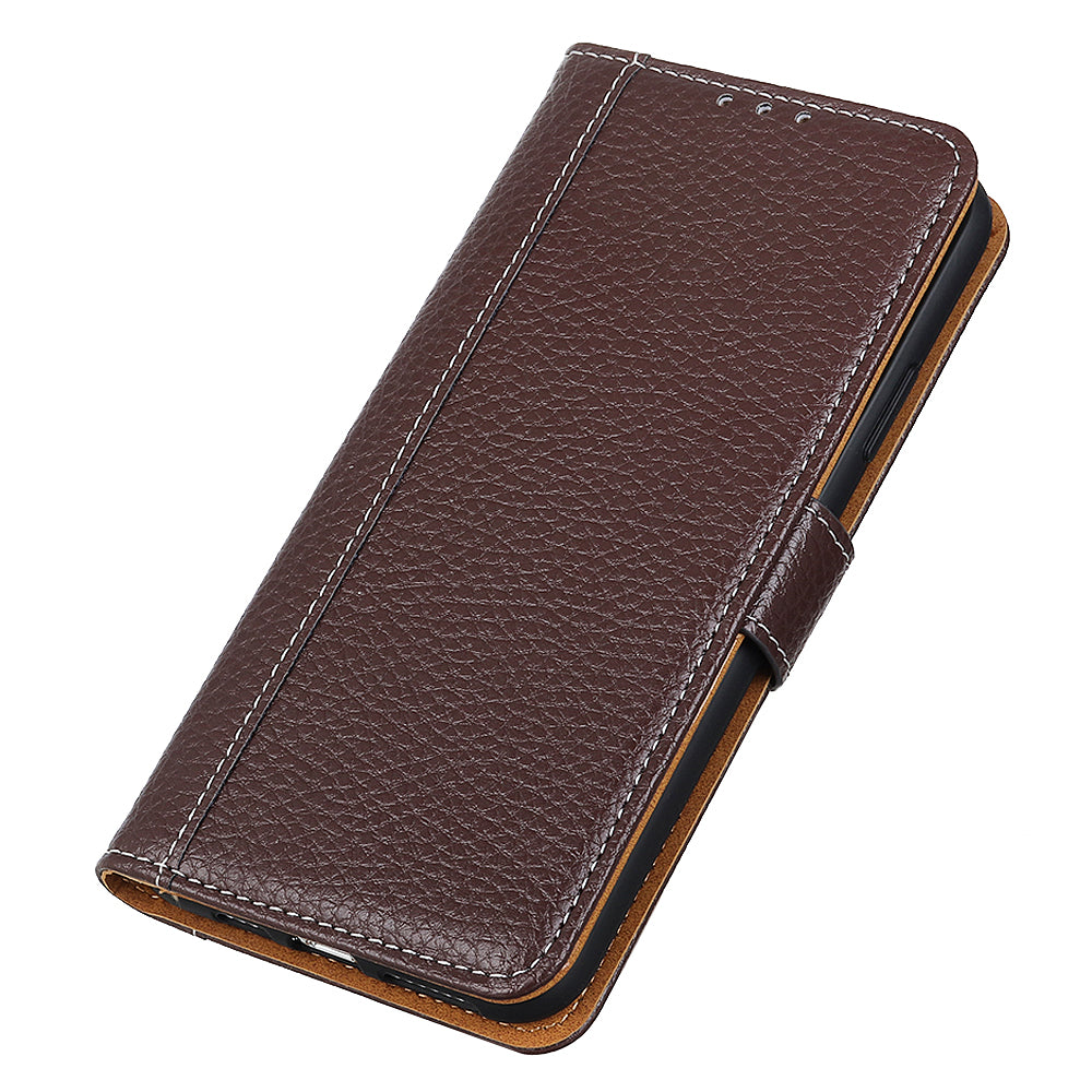 Litchi Texture Leather Wallet Stand Case for Samsung Galaxy S20 FE/S20 Fan Edition/S20 FE 5G/S20 Fan Edition 5G/S20 Lite - Brown