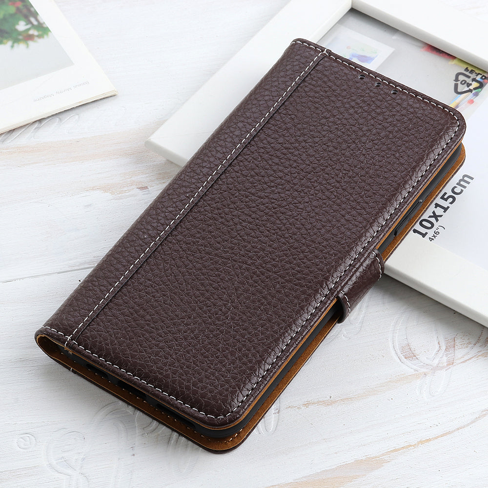 Litchi Texture Leather Wallet Stand Case for Samsung Galaxy S20 FE/S20 Fan Edition/S20 FE 5G/S20 Fan Edition 5G/S20 Lite - Brown