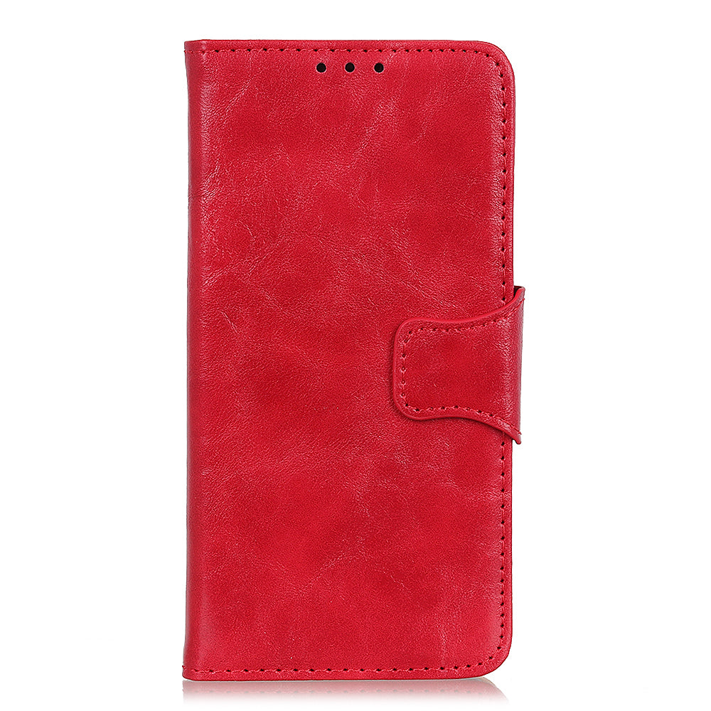 Crazy Horse Skin Split Leather Protective Shell for Samsung Galaxy S20 FE/S20 Fan Edition/S20 FE 5G/S20 Fan Edition 5G/S20 Lite/Fan Edition - Red