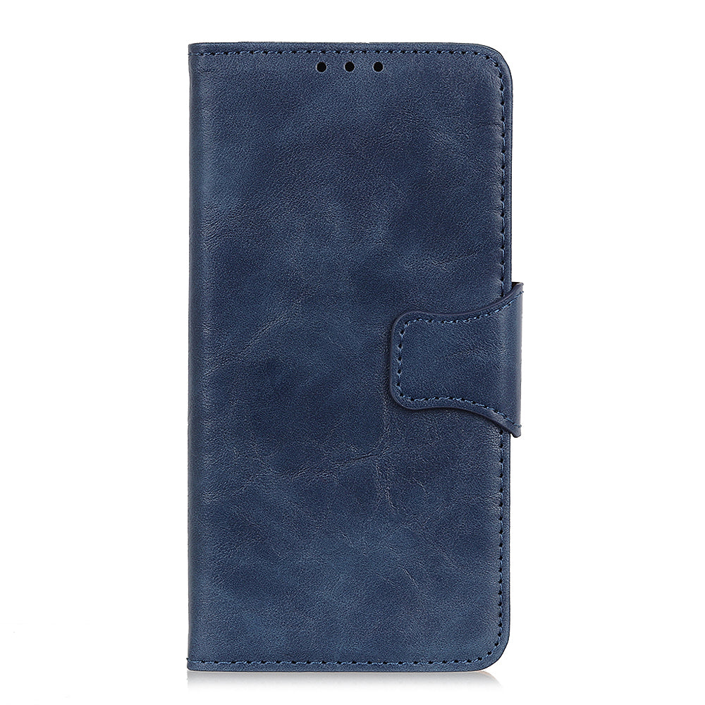 Crazy Horse Skin Split Leather Protective Shell for Samsung Galaxy S20 FE/S20 Fan Edition/S20 FE 5G/S20 Fan Edition 5G/S20 Lite/Fan Edition - Blue