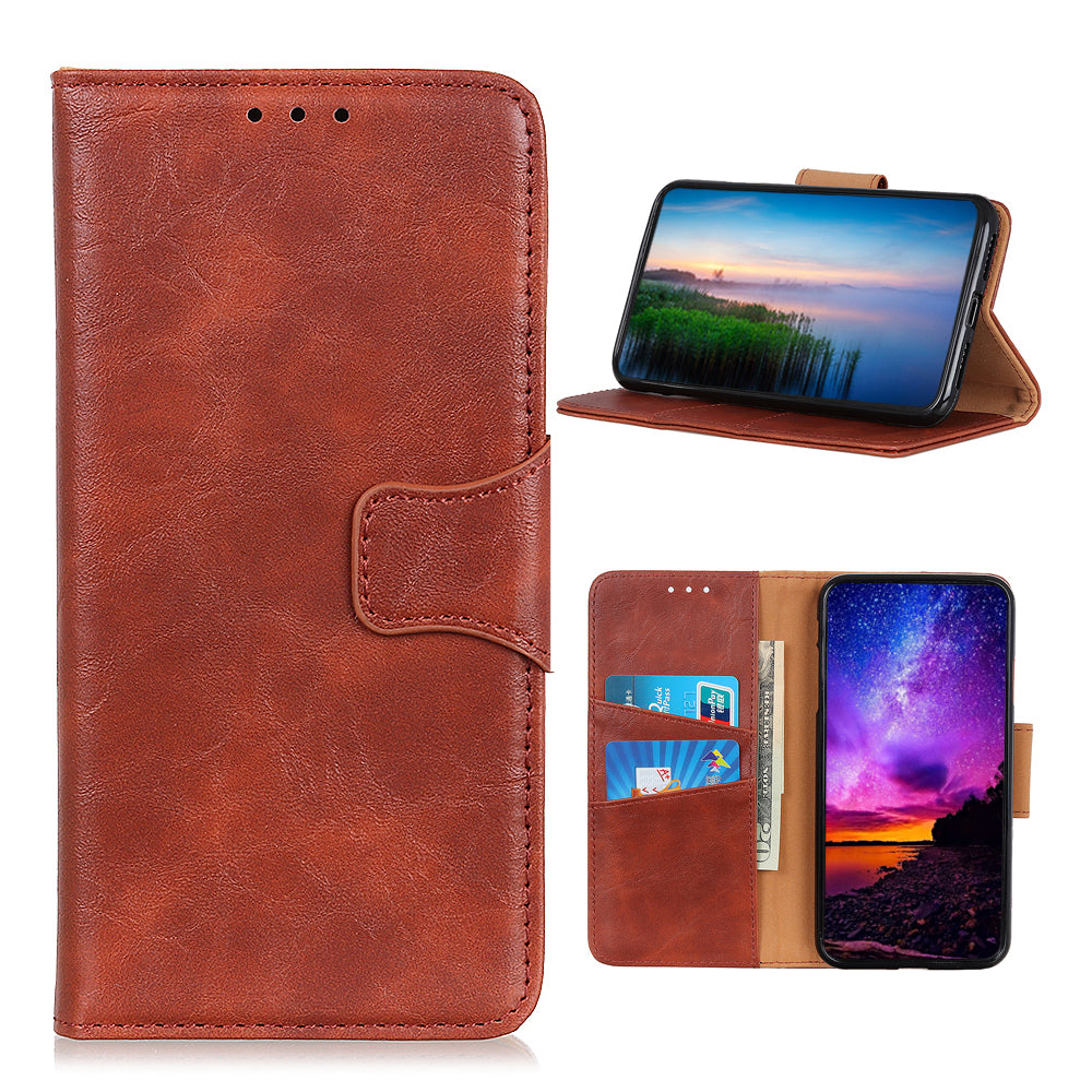 Crazy Horse Skin Split Leather Protective Shell for Samsung Galaxy S20 FE/S20 Fan Edition/S20 FE 5G/S20 Fan Edition 5G/S20 Lite/Fan Edition - Brown