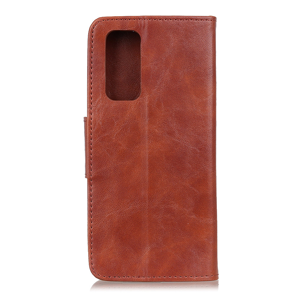 Crazy Horse Skin Split Leather Protective Shell for Samsung Galaxy S20 FE/S20 Fan Edition/S20 FE 5G/S20 Fan Edition 5G/S20 Lite/Fan Edition - Brown