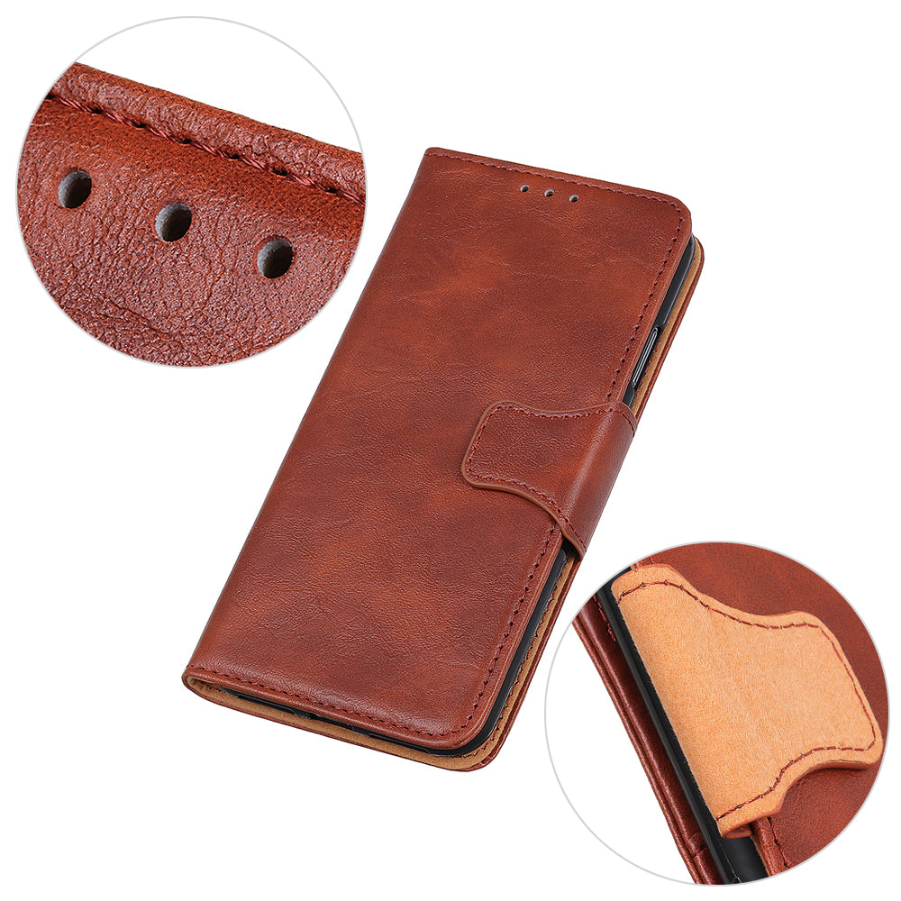 Crazy Horse Skin Split Leather Protective Shell for Samsung Galaxy S20 FE/S20 Fan Edition/S20 FE 5G/S20 Fan Edition 5G/S20 Lite/Fan Edition - Brown