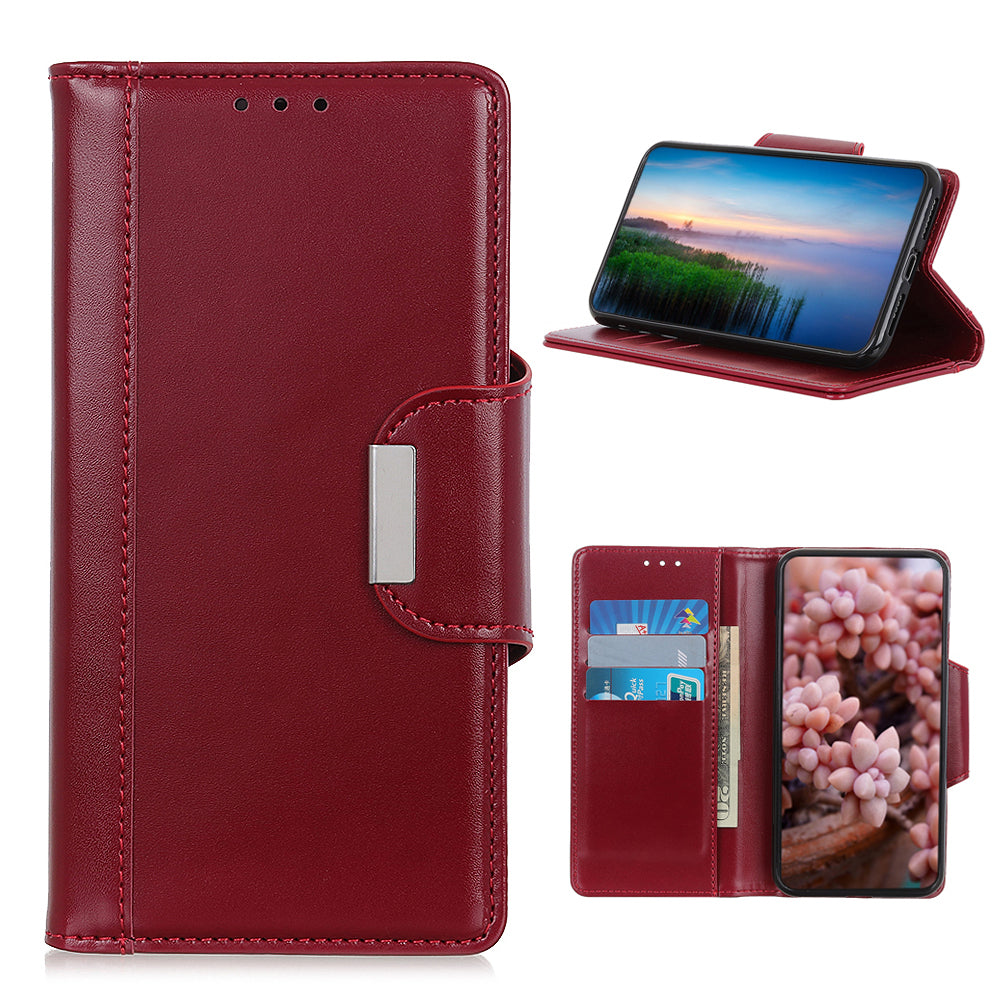 PU Leather Mobile Phone Case for Samsung Galaxy S20 FE/S20 Fan Edition/S20 FE 5G/S20 Fan Edition 5G/S20 Lite - Red