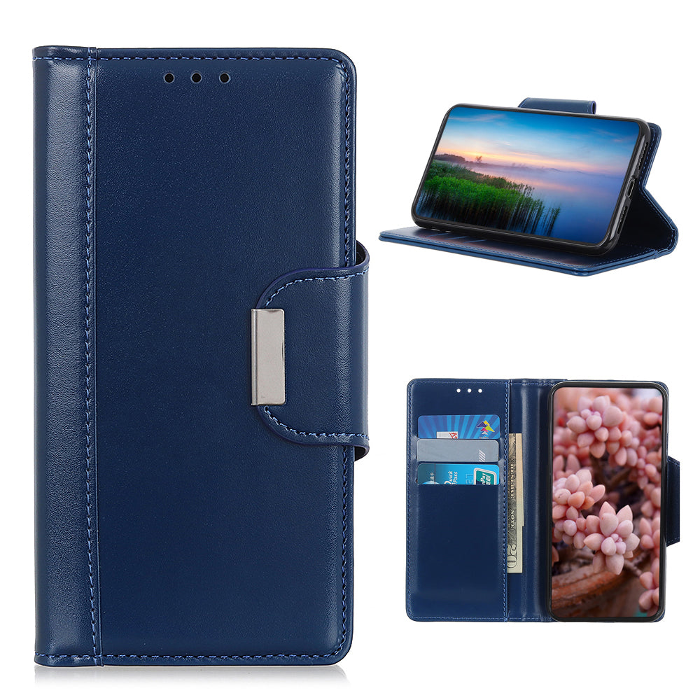 PU Leather Mobile Phone Case for Samsung Galaxy S20 FE/S20 Fan Edition/S20 FE 5G/S20 Fan Edition 5G/S20 Lite - Blue