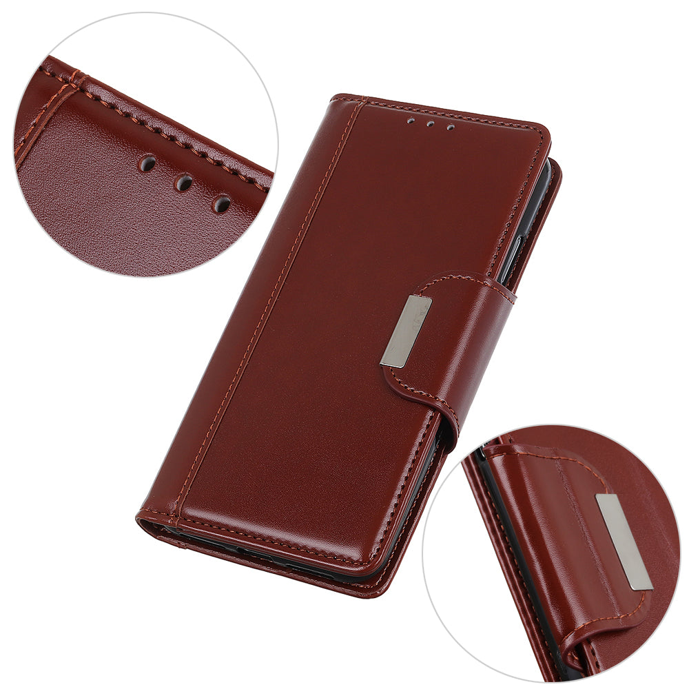 PU Leather Mobile Phone Case for Samsung Galaxy S20 FE/S20 Fan Edition/S20 FE 5G/S20 Fan Edition 5G/S20 Lite - Brown