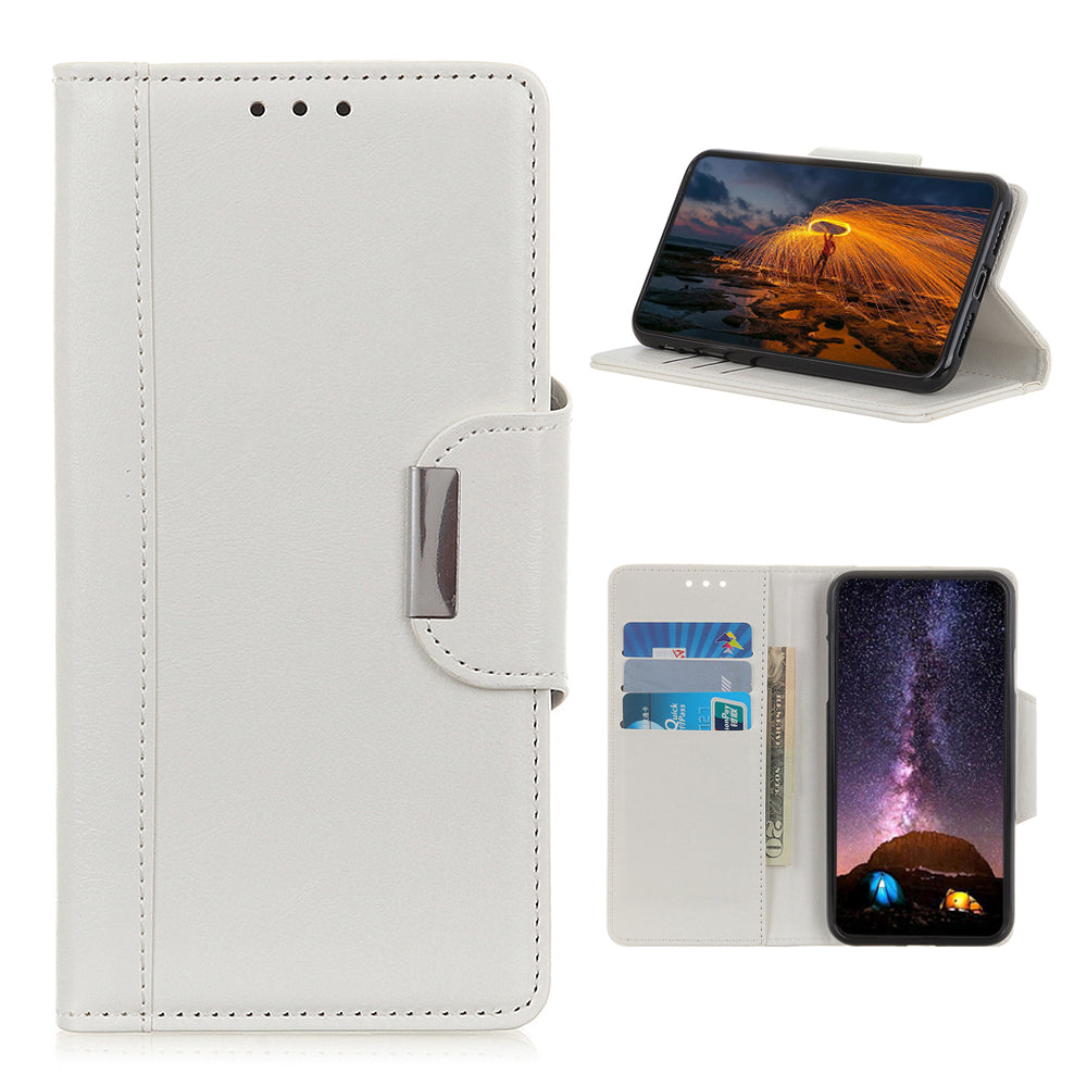 Cowhide Texture PU Leather Cover for Samsung Galaxy S20 FE/S20 Fan Edition/S20 FE 5G/S20 Fan Edition 5G/S20 Lite - White