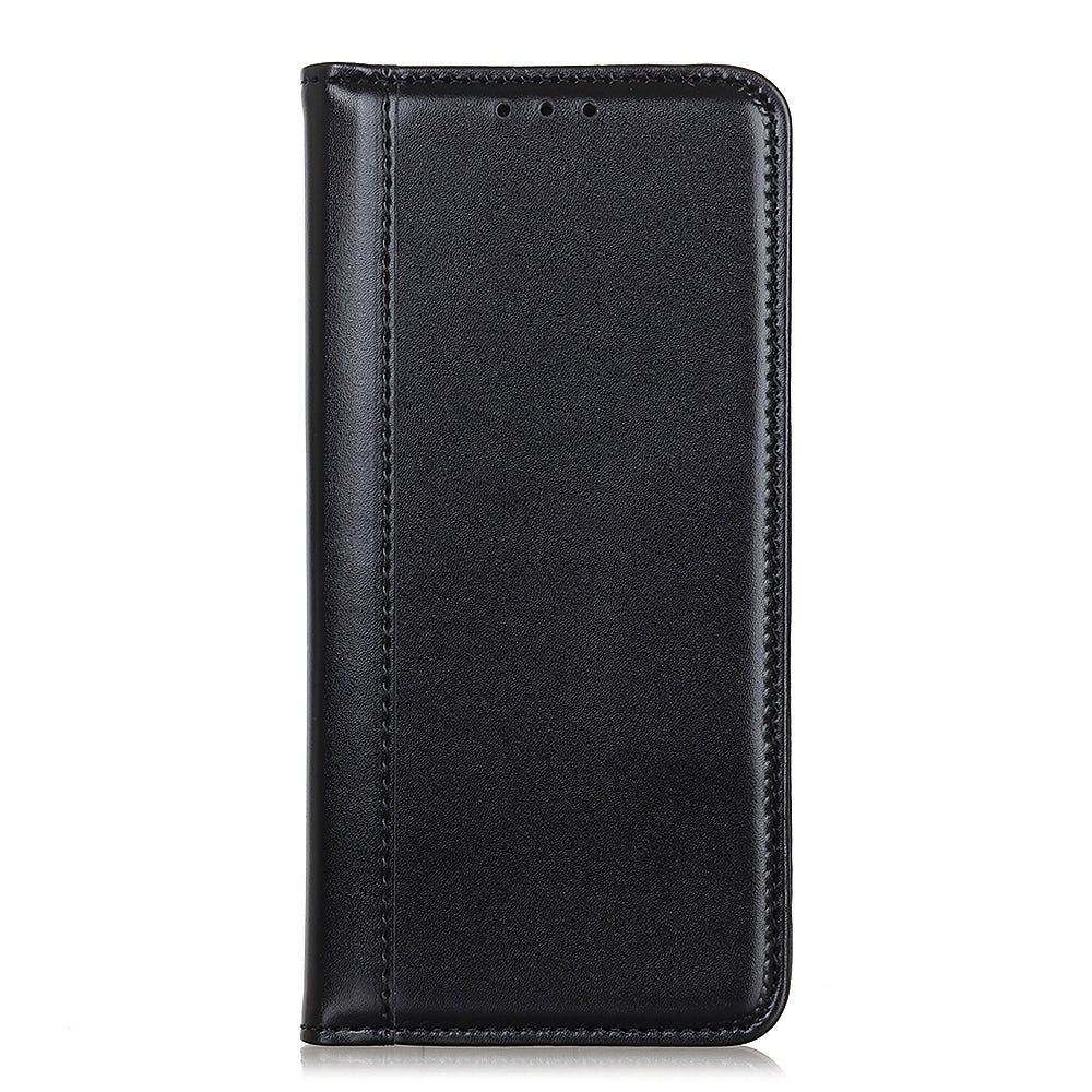 Auto-absorbed Split Leather with Wallet Case for Samsung Galaxy S20 FE/S20 Fan Edition/S20 FE 5G/S20 Fan Edition 5G/S20 Lite - Black