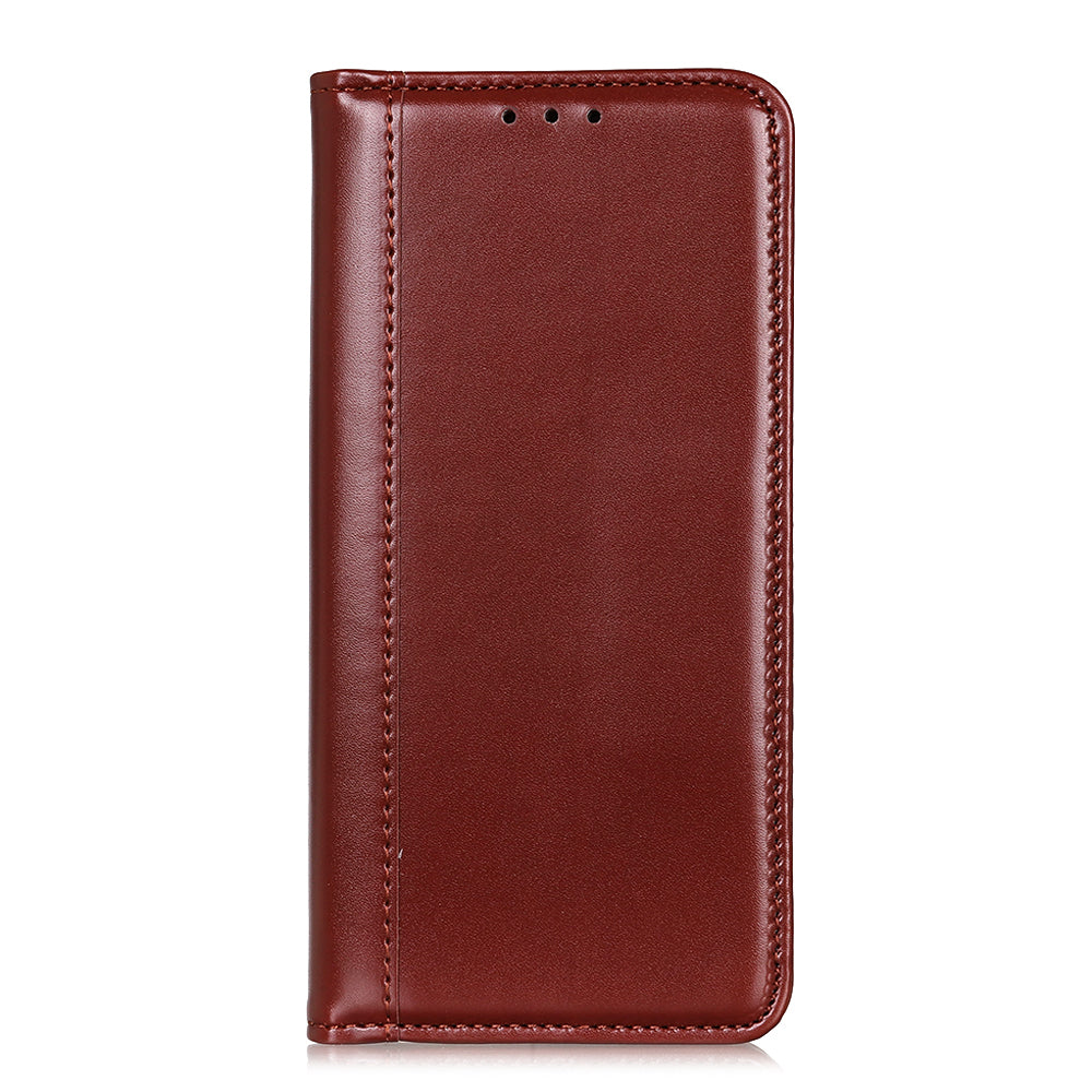 Auto-absorbed Split Leather with Wallet Case for Samsung Galaxy S20 FE/S20 Fan Edition/S20 FE 5G/S20 Fan Edition 5G/S20 Lite - Brown