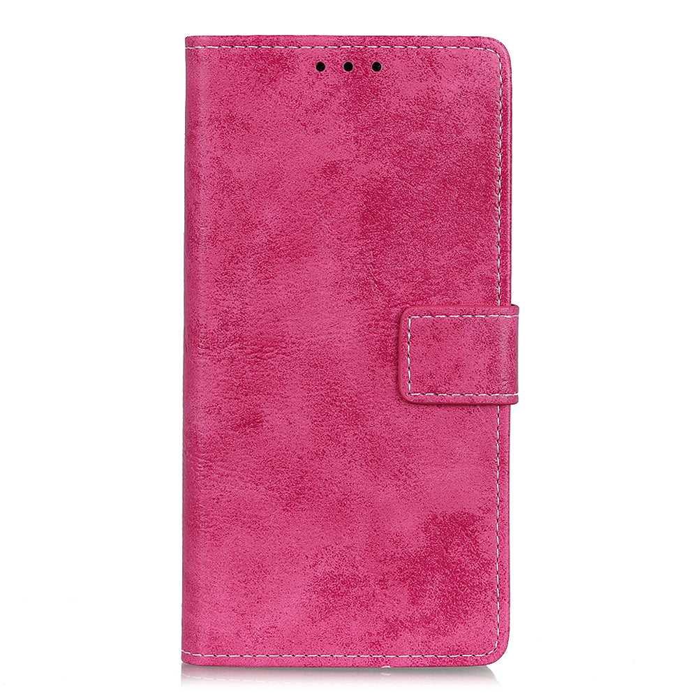 Retro PU Leather Magnetic Leather Shell for Samsung Galaxy S20 FE/S20 Fan Edition/S20 FE 5G/S20 Fan Edition 5G/S20 Lite - Rose