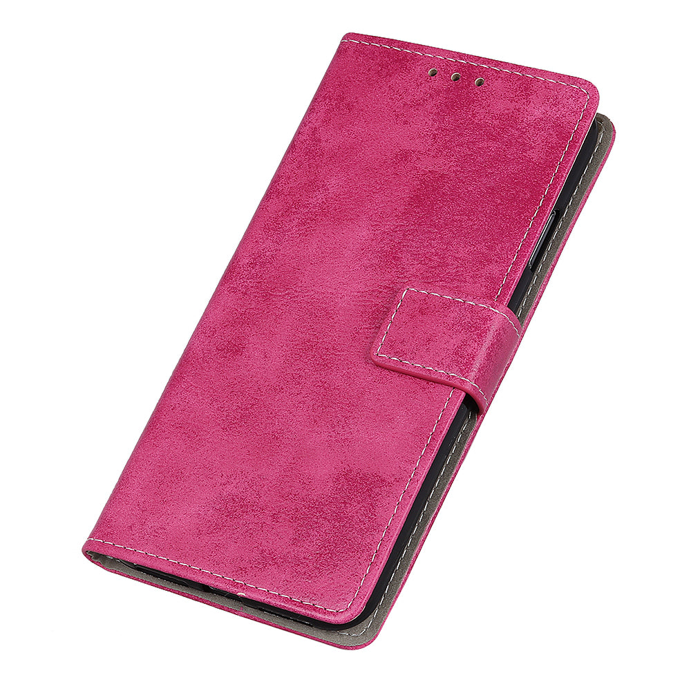 Retro PU Leather Magnetic Leather Shell for Samsung Galaxy S20 FE/S20 Fan Edition/S20 FE 5G/S20 Fan Edition 5G/S20 Lite - Rose