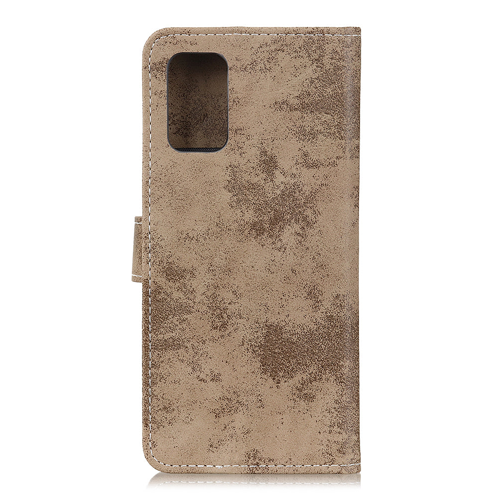 Retro PU Leather Magnetic Leather Shell for Samsung Galaxy S20 FE/S20 Fan Edition/S20 FE 5G/S20 Fan Edition 5G/S20 Lite - Khaki