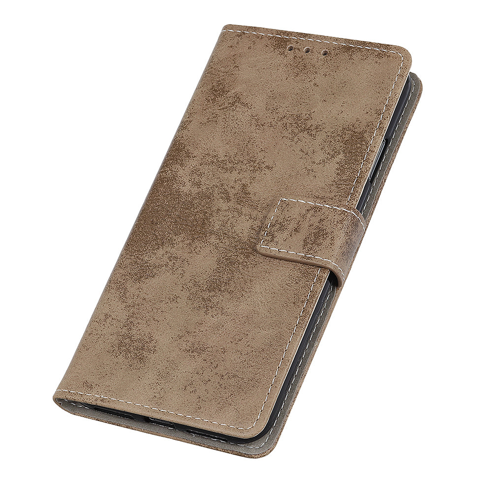 Retro PU Leather Magnetic Leather Shell for Samsung Galaxy S20 FE/S20 Fan Edition/S20 FE 5G/S20 Fan Edition 5G/S20 Lite - Khaki