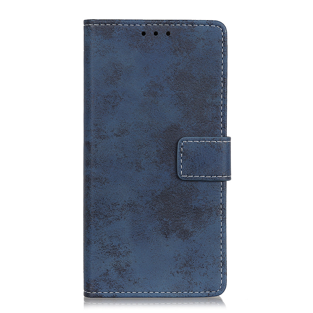 Retro PU Leather Magnetic Leather Shell for Samsung Galaxy S20 FE/S20 Fan Edition/S20 FE 5G/S20 Fan Edition 5G/S20 Lite - Blue