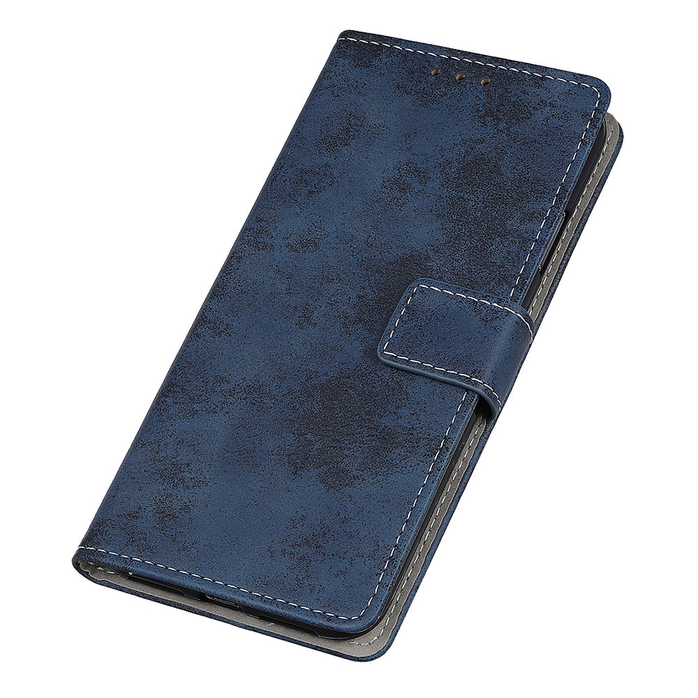 Retro PU Leather Magnetic Leather Shell for Samsung Galaxy S20 FE/S20 Fan Edition/S20 FE 5G/S20 Fan Edition 5G/S20 Lite - Blue