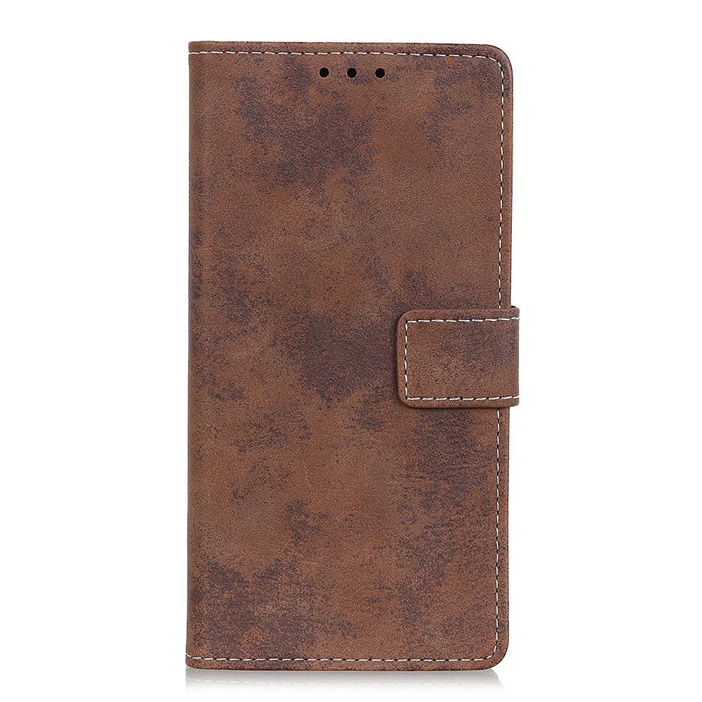 Retro PU Leather Magnetic Leather Shell for Samsung Galaxy S20 FE/S20 Fan Edition/S20 FE 5G/S20 Fan Edition 5G/S20 Lite - Coffee