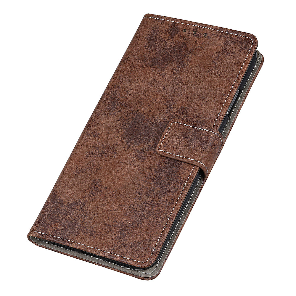 Retro PU Leather Magnetic Leather Shell for Samsung Galaxy S20 FE/S20 Fan Edition/S20 FE 5G/S20 Fan Edition 5G/S20 Lite - Coffee