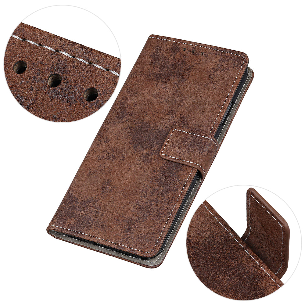 Retro PU Leather Magnetic Leather Shell for Samsung Galaxy S20 FE/S20 Fan Edition/S20 FE 5G/S20 Fan Edition 5G/S20 Lite - Coffee