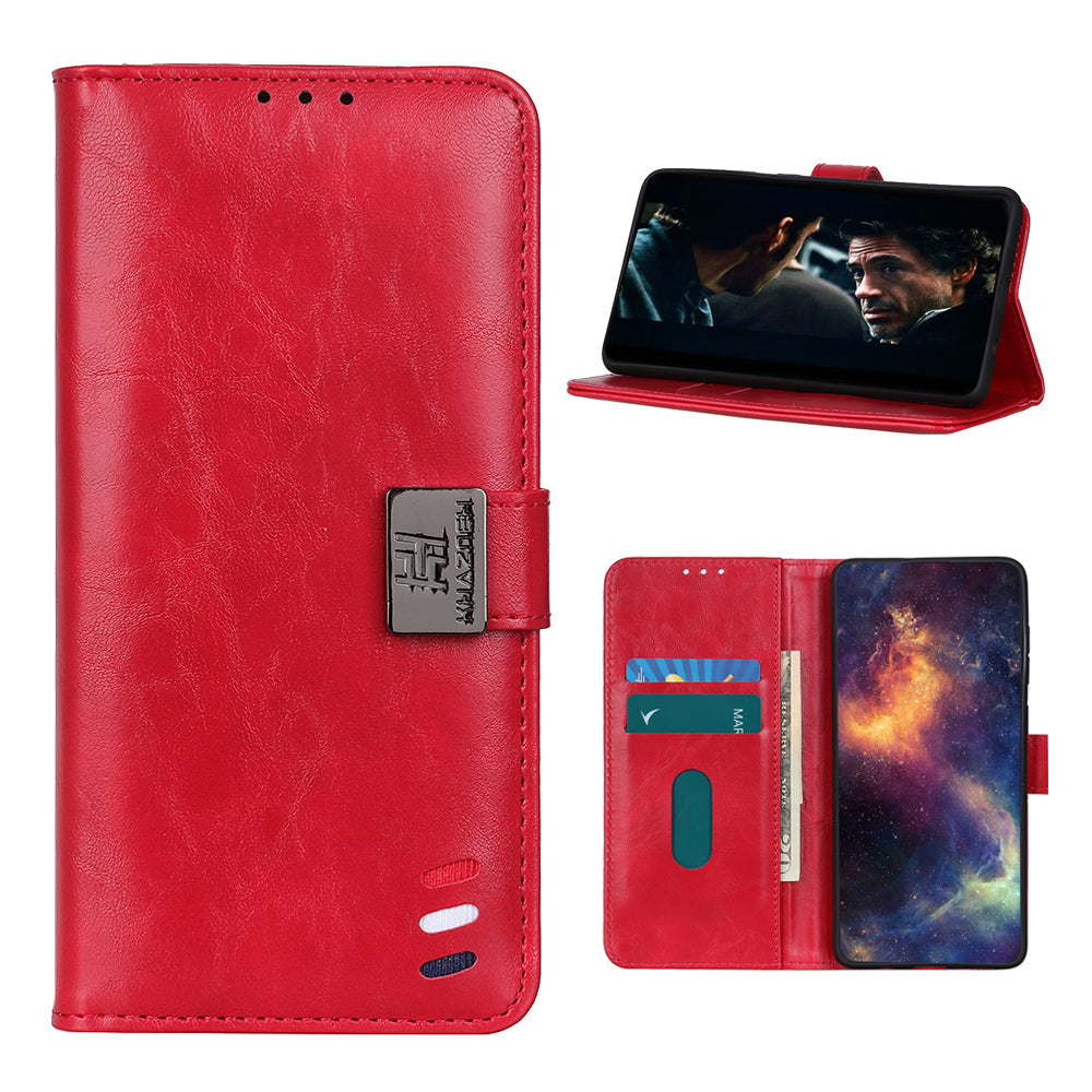 With Wallet Unique Leather Shell for Samsung Galaxy S20 FE/S20 Fan Edition/S20 FE 5G/S20 Fan Edition 5G/S20 Lite/S20 Lite - Red