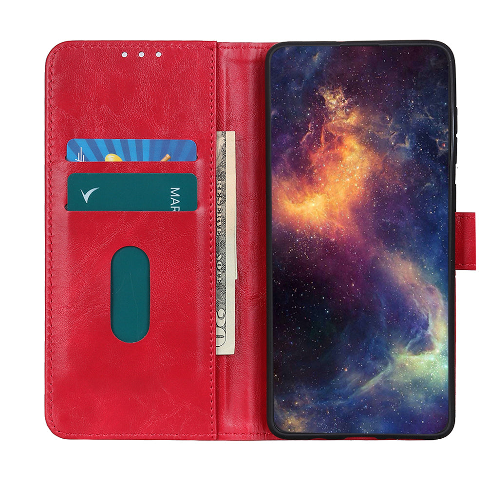 With Wallet Unique Leather Shell for Samsung Galaxy S20 FE/S20 Fan Edition/S20 FE 5G/S20 Fan Edition 5G/S20 Lite/S20 Lite - Red