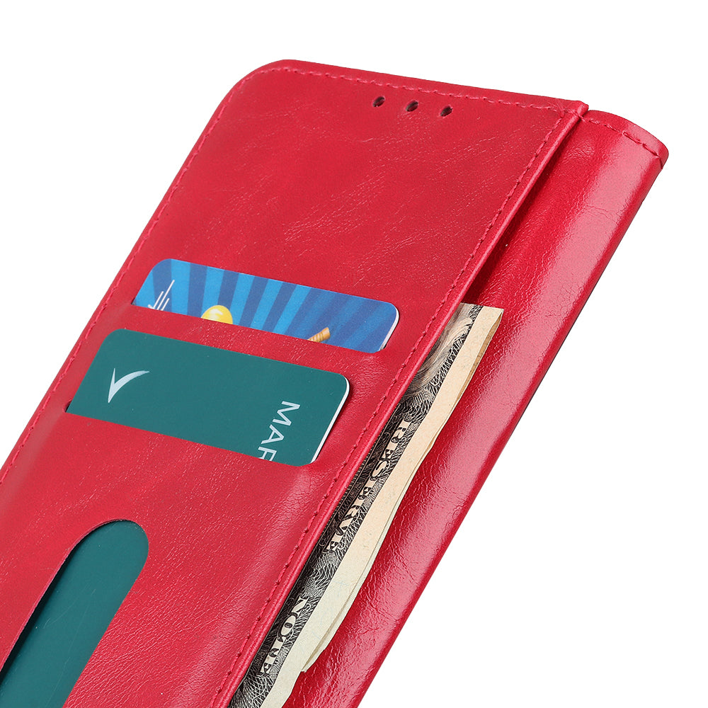 With Wallet Unique Leather Shell for Samsung Galaxy S20 FE/S20 Fan Edition/S20 FE 5G/S20 Fan Edition 5G/S20 Lite/S20 Lite - Red